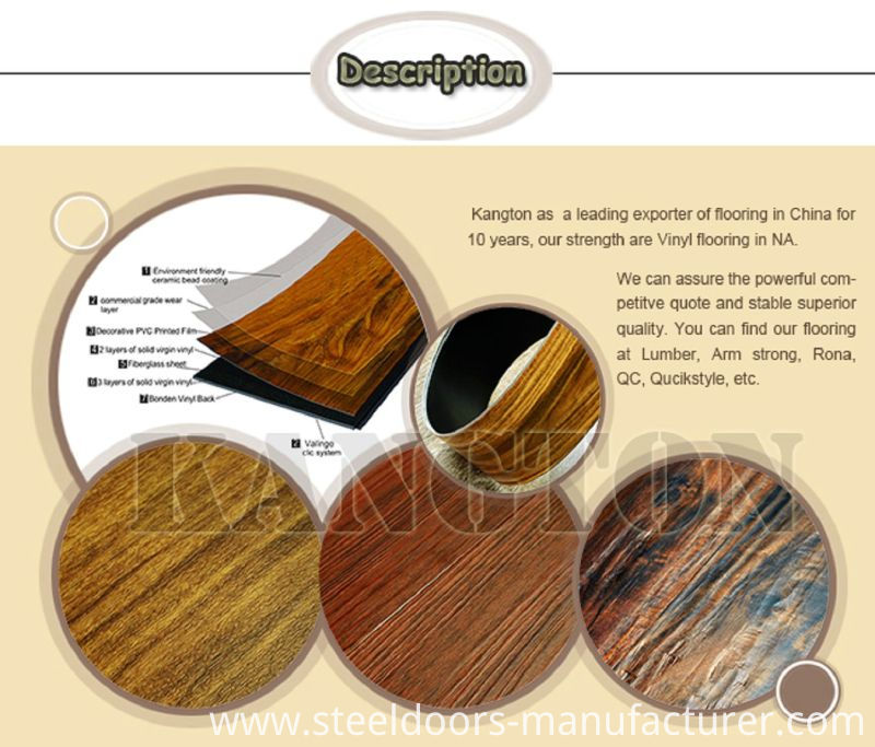 Waterproof and True Health PVC Flooring (PVC flooring)